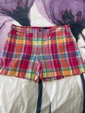 Polo by Ralph Lauren Bright Multicolor Plaid Women’s Shorts